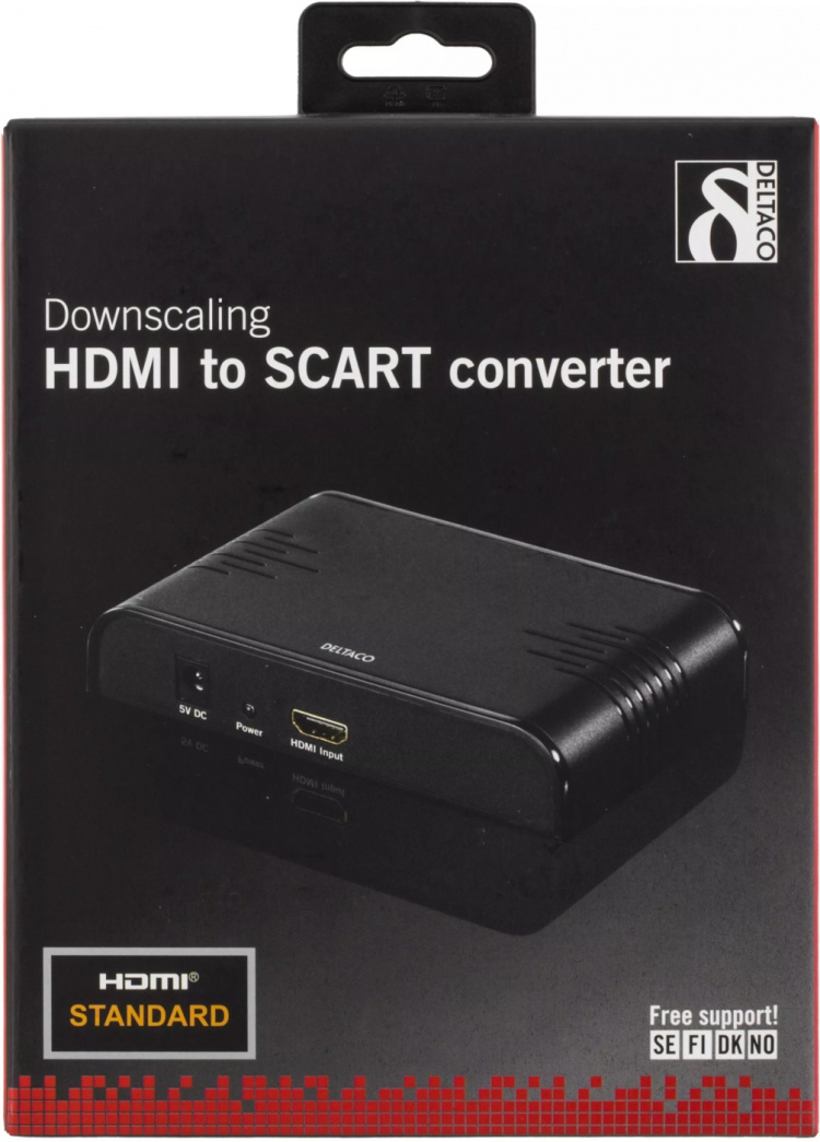 Signaalinmuunnin HDMI Standardi 19-pin na - SCART, PAL, musta Signaalinmuunnin HDMI Standardi 19-pin na - SCART, PAL, musta