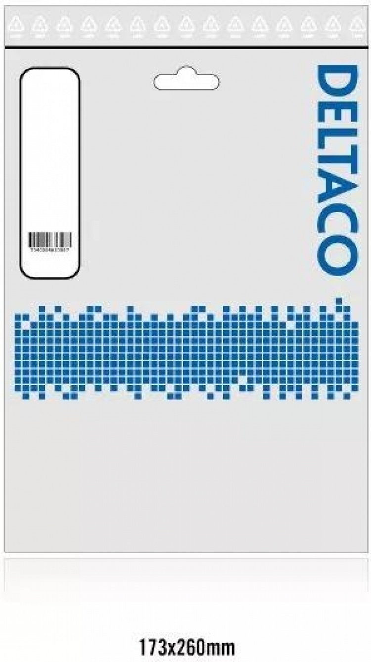 DELTACO XLR-äänikaapeli, 3-pin ur - 3-pin na, 7m, musta