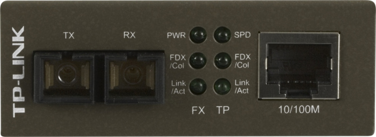 TP-LINK mediamuunnin kuitu SC multimode - TP(RJ45), 10/100 Mbps,2 km