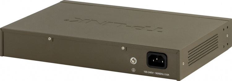 TP-LINK verkkokytkin, 24-portti 10/100/1000Mbps, RJ45, metallia