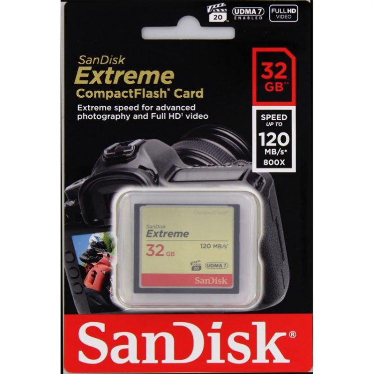 SANDISK CF Extreme 32 GB 120MB/s UDMA7 SANDISK CF Extreme 32 GB 120MB/s UDMA7