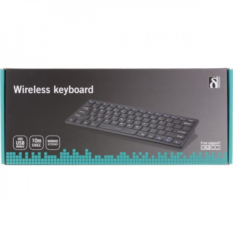 DELTACO langaton mininäppäimistö, hiljaiset näpp, 10m DELTACO langaton mininäppäimistö, hiljaiset näpp, 10m