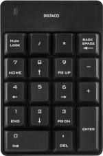 DELTACO langaton numeronäppäimistö, USB, 10m kantama, musta DELTACO langaton numeronäppäimistö, USB, 10m kantama, musta