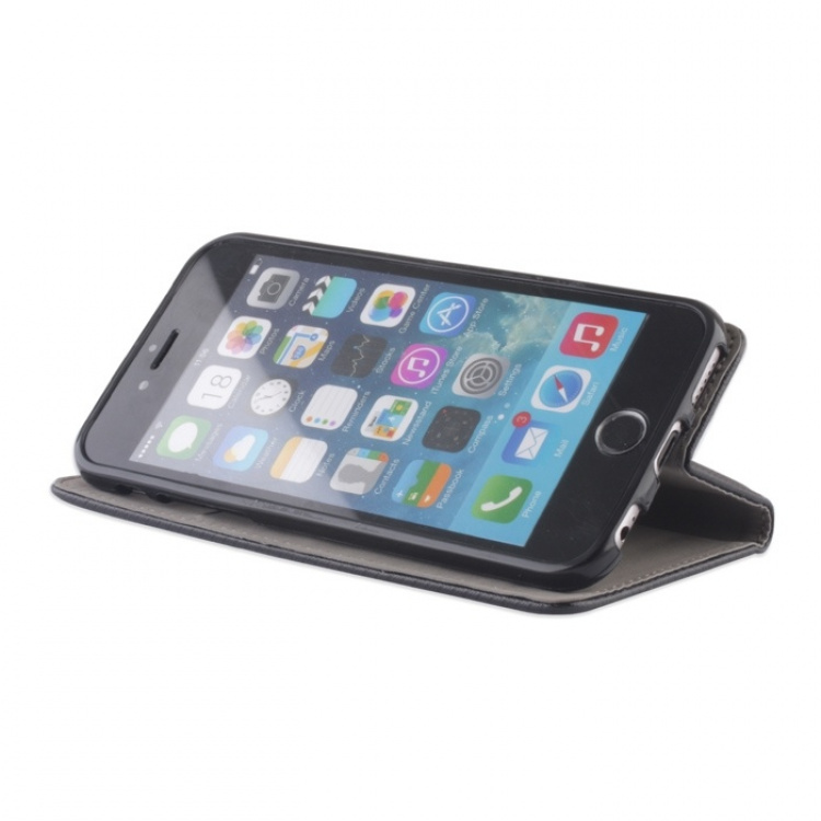 Smart Magnet nahkakotelo iPhone 5/5S:lle, musta (5372369)