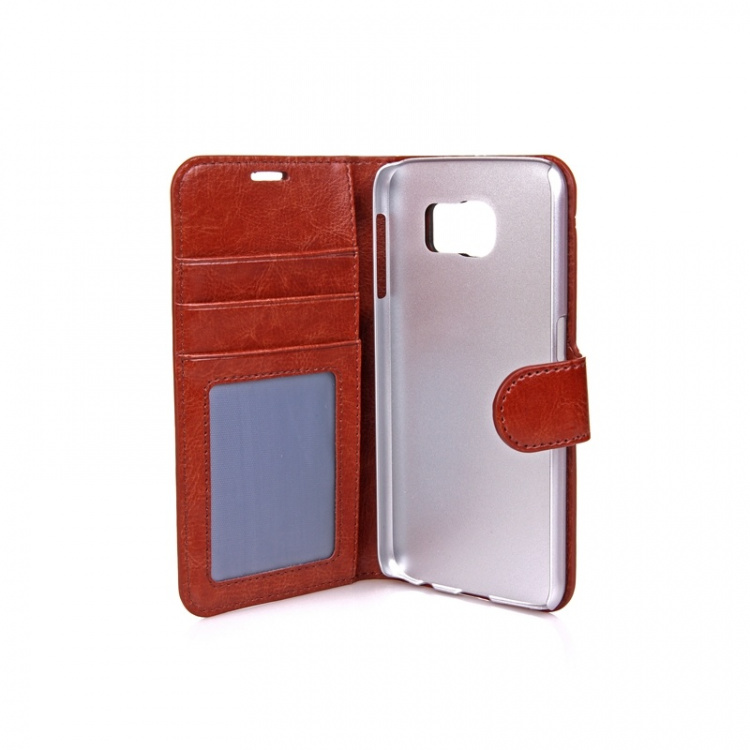 Gear Lompakko Ruskea - Samsung S6