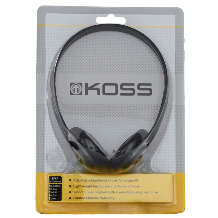 KOSS Kuuloke KPH7 On-Ear Black