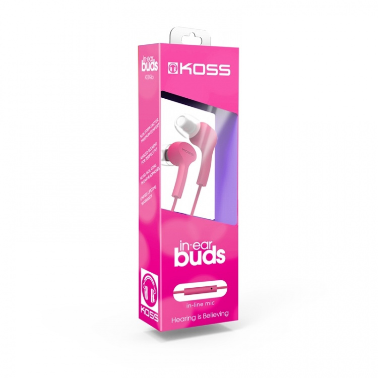 Koss Kuuloke KEB9i In-Ear Mic Pink