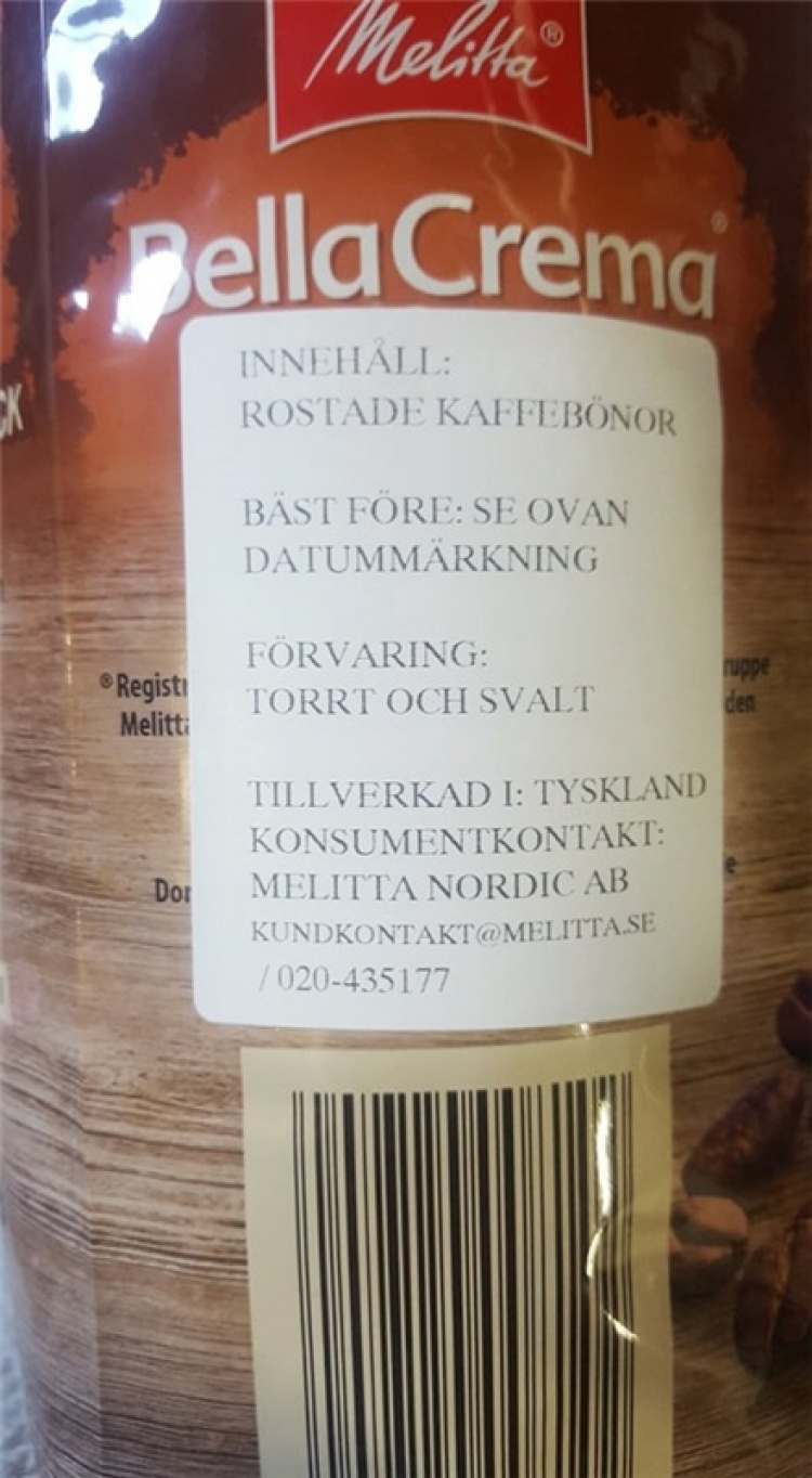 Melitta, Bella Crema La Crema kokonaiset kahvipavut Melitta, Bella Crema La Crema kokonaiset kahvipavut