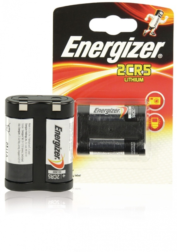 Energizer Lithium Battery 2CR5 | 6 V DC | 1500 mAh | 1 - Läpipainopakkaus | Hopea / Musta