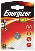 Energizer Litiumnappiparisto CR1616 | 3 V DC | 60 mAh | 1 - Läpipainopakkaus | Hopea Energizer Litiumnappiparisto CR1616 | 3 V DC | 60 mAh | 1 - Läpipainopakkaus | Hopea