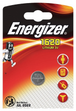 Energizer Litiumnappiparisto CR1620 | 3 V DC | 81 mAh | 1 - Läpipainopakkaus | Hopea