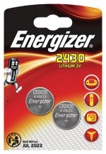 Energizer Litiumnappiparisto CR2430 | 3 V DC | 320 mAh | 2 - Läpipainopakkaus | Hopea Energizer Litiumnappiparisto CR2430 | 3 V DC | 320 mAh | 2 - Läpipainopakkaus | Hopea