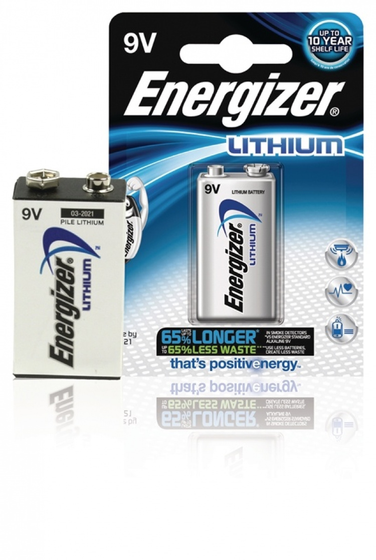 Energizer Litium Paristo 9V | 1000 mAh | 1 - Läpipainopakkaus Energizer Litium Paristo 9V | 1000 mAh | 1 - Läpipainopakkaus