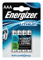 Energizer Litium Paristo AAA | 1.5 V DC | 1250 mAh | 4 - Läpipainopakkaus | Hopea Energizer Litium Paristo AAA | 1.5 V DC | 1250 mAh | 4 - Läpipainopakkaus | Hopea