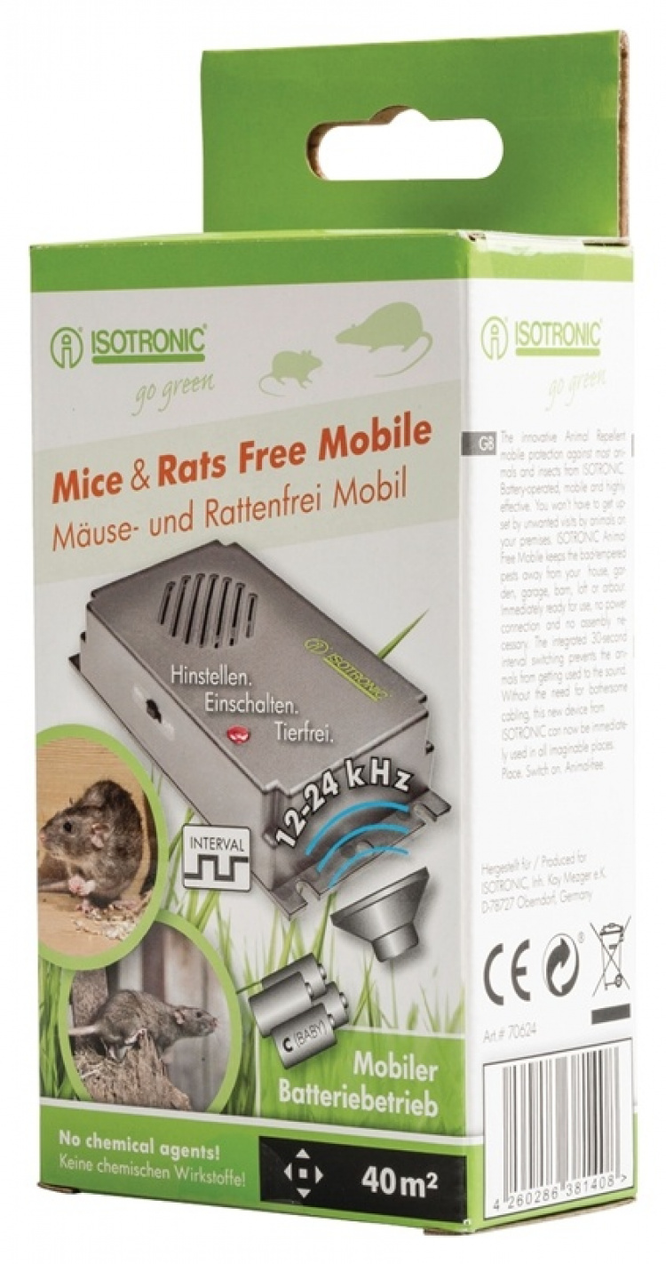 ISOTRONIC Hiiri ja Rottakarkotin 12 - 24 kHz