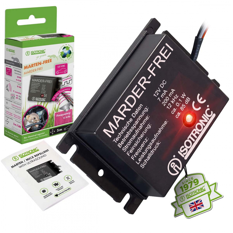 ISOTRONIC Näädänkarkotin Laite 12 kHz Ulkokäyttöön 12 V