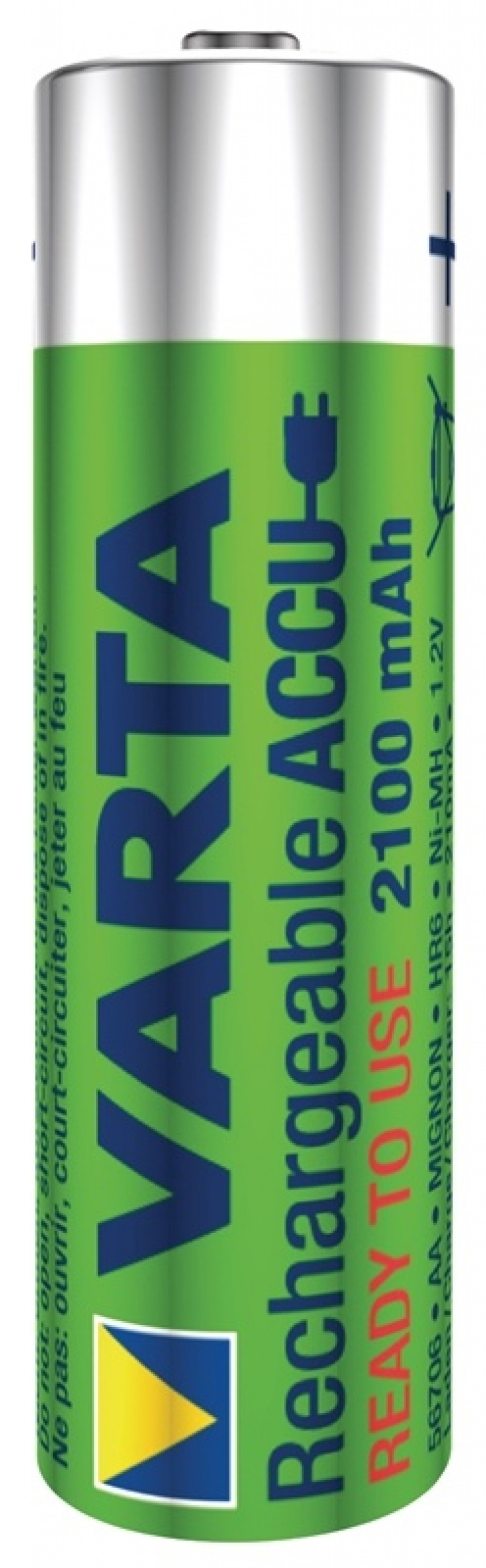 Varta Ladattava Ni-MH-Akku AA | 1.2 V DC | 2100 mAh | 4-Blister-kortti