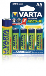 Varta Ladattava Ni-MH-Akku AA | 1.2 V DC | 2100 mAh | 4-Blister-kortti