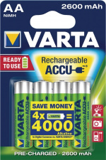Varta Ladattava Ni-MH-Akku AA | 1.2 V DC | 2500 mAh | 4-Blister-kortti Varta Ladattava Ni-MH-Akku AA | 1.2 V DC | 2500 mAh | 4-Blister-kortti