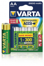 Varta Ladattava Ni-MH-Akku AA | 1.2 V DC | 2500 mAh | 4-Blister-kortti Varta Ladattava Ni-MH-Akku AA | 1.2 V DC | 2500 mAh | 4-Blister-kortti