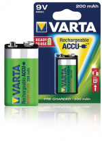 Varta Ladattava Ni-MH-Akku E | 9 V DC | 200 mAh | Esiladattu | 1 - Läpipainopakkaus | 6HR61 | Keltainen / Vihreä Varta Ladattava Ni-MH-Akku E | 9 V DC | 200 mAh | Esiladattu | 1 - Läpipainopakkaus | 6HR61 | Keltainen / Vihreä