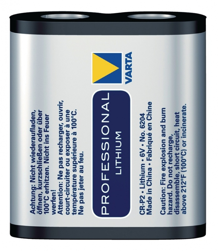 Varta Lithium Battery CR-P2 | 6 V DC | 1450 mAh | 1 - Läpipainopakkaus | Harmaa / Hopea