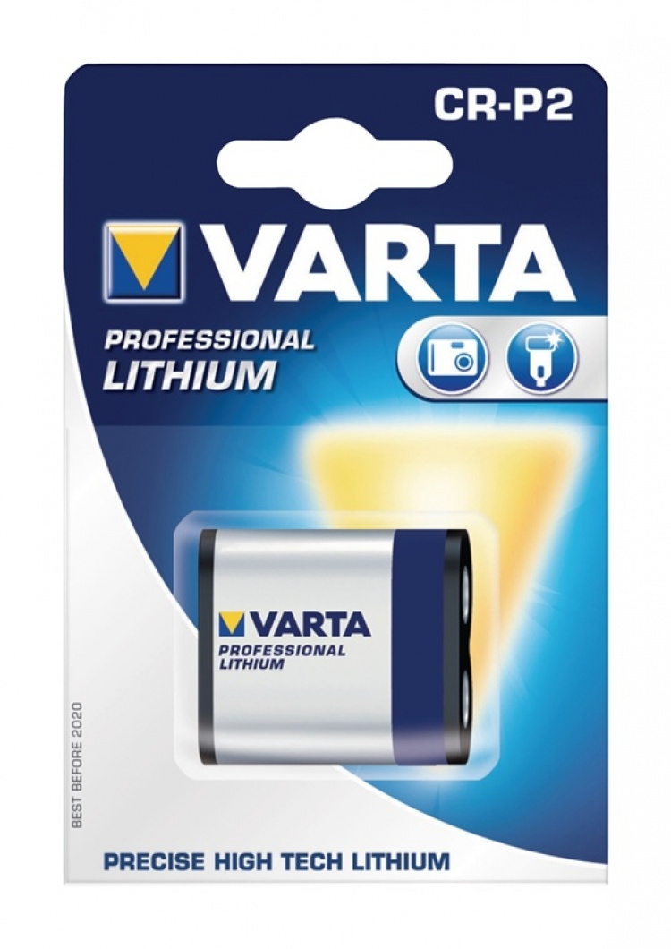 Varta Lithium Battery CR-P2 | 6 V DC | 1450 mAh | 1 - Läpipainopakkaus | Harmaa / Hopea Varta Lithium Battery CR-P2 | 6 V DC | 1450 mAh | 1 - Läpipainopakkaus | Harmaa / Hopea