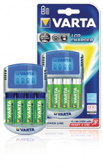 Varta NiMH akkulaturi AA / AAA | 1.2 V DC | 4x AA/HR6 2600 mAh | Trickle-lataus | Euro / Tyyppi-C (CEE 7/16) | Akun tyyppi: AA Varta NiMH akkulaturi AA / AAA | 1.2 V DC | 4x AA/HR6 2600 mAh | Trickle-lataus | Euro / Tyyppi-C (CEE 7/16) | Akun tyyppi: AA