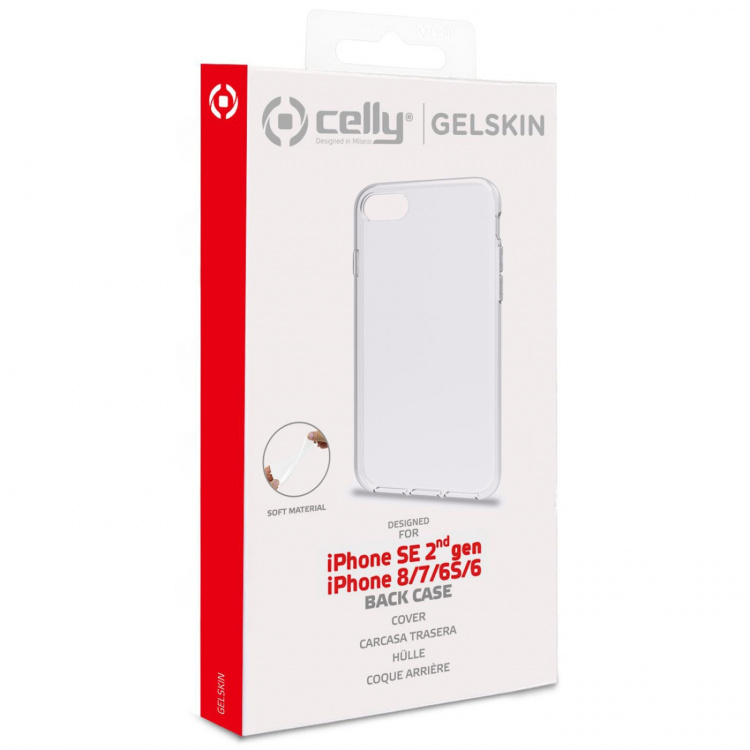 Celly Gelskin TPU suojakuori iPhone 7/8/SE 2020/SE 2022 Celly Gelskin TPU suojakuori iPhone 7/8/SE 2020/SE 2022