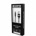 Champion USB-A Lightning-kaapeli 1m musta