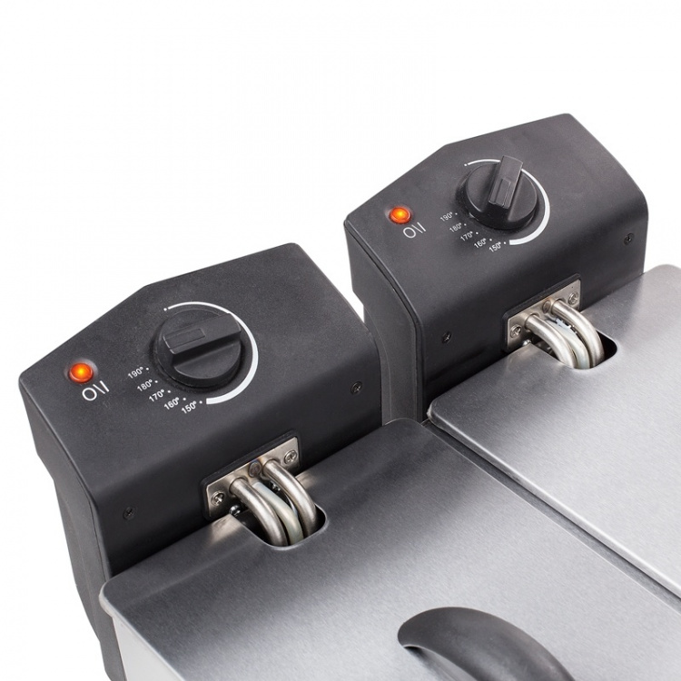 Tristar Fritös Dubbel Rostfri 2 X 3l Tristar Fritös Dubbel Rostfri 2 X 3l