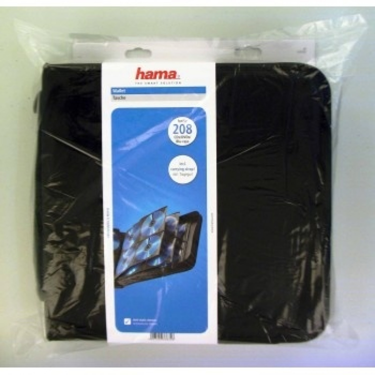 Hama CD/DVD/Blu-ray Wallet 208 Musta
