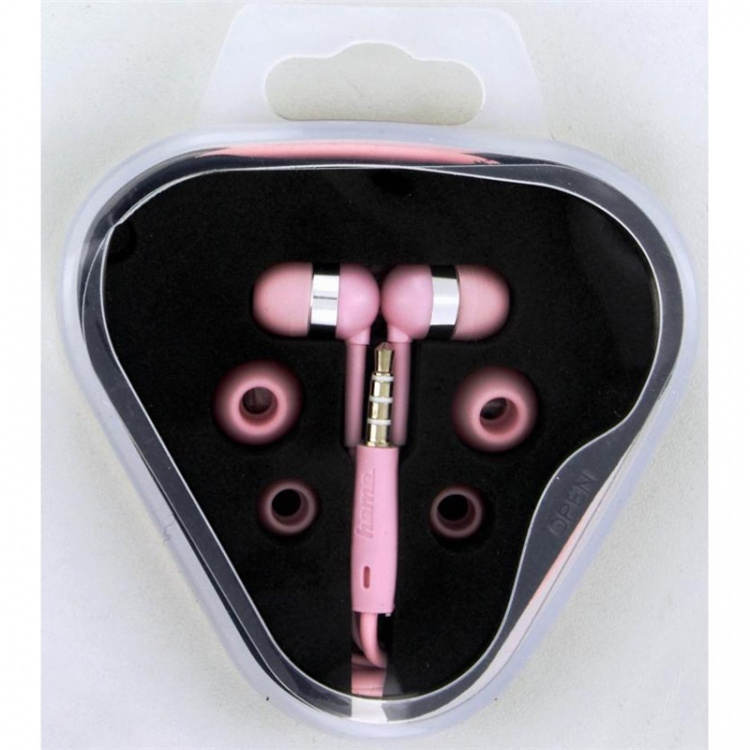 Hama Kuuloke Vivo In-Ear Mic Pink