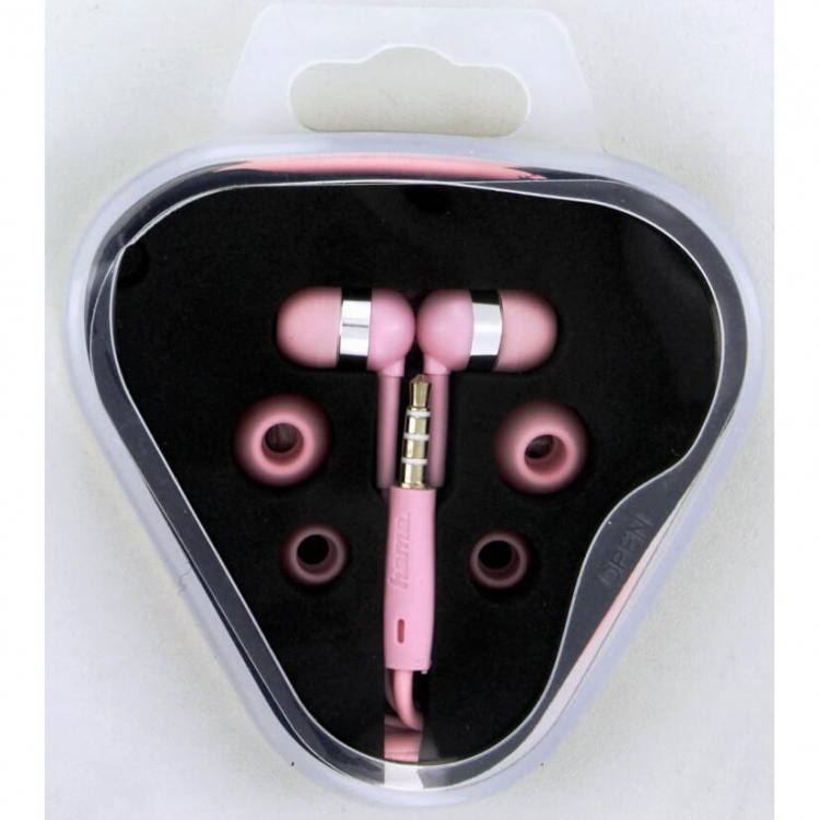 Hama Kuuloke Vivo In-Ear Mic Pink