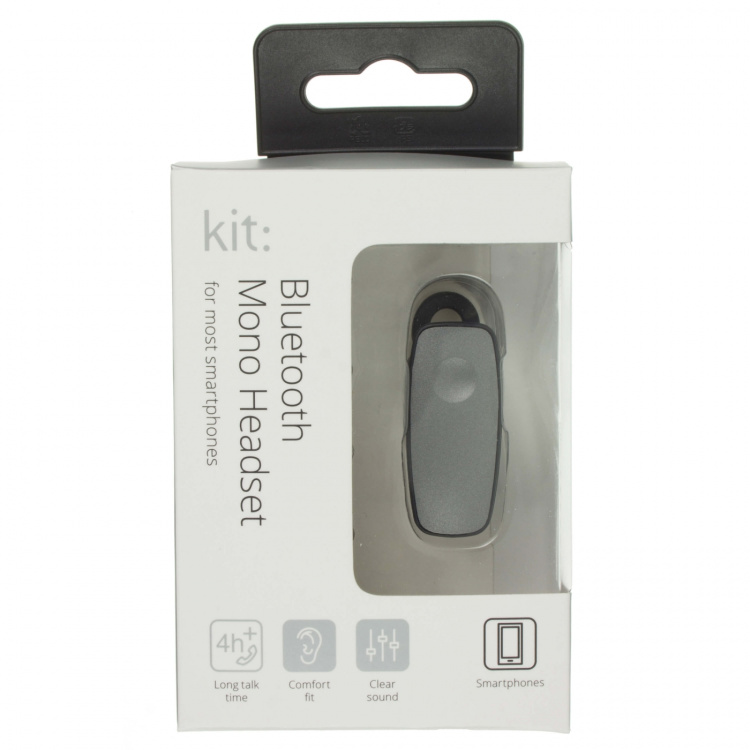 KIT Bluetooth Handsfree Langaton Mono Harmaa KIT Bluetooth Handsfree Langaton Mono Harmaa