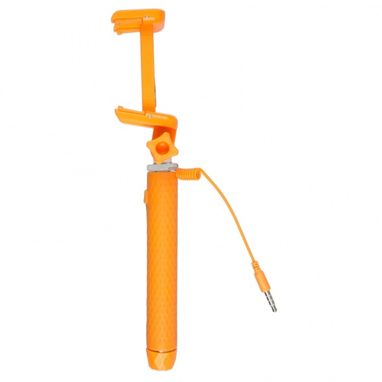 KITVISION Selfie Stick Pocket Wired Mirror function Orange