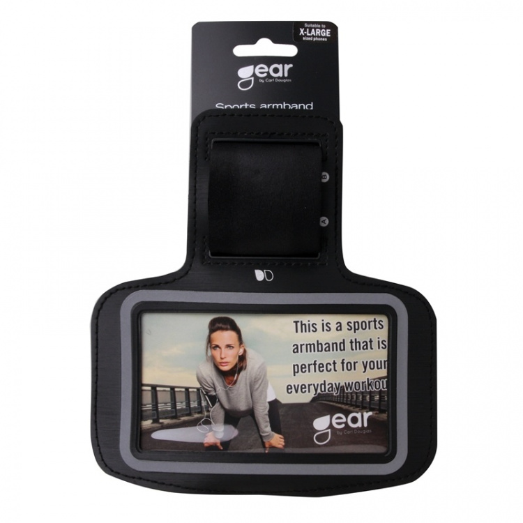 Gear Käsivarsikotelo Universal Koko iPhone6/7/8 4,7/SG S5 Musta