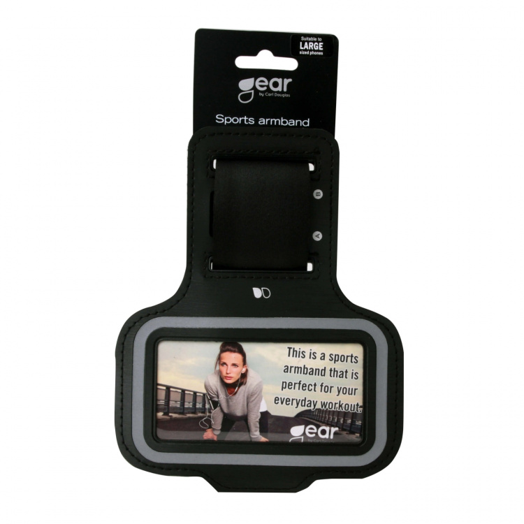 Gear Käsivarsikotelo Universal Koko iPhone4/5 Musta