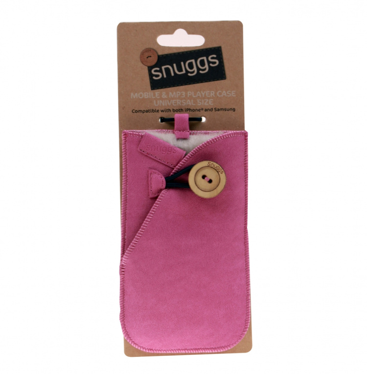 SNUGGS Mobil Sleeve Universal Pink Mocca Sisävuori Villaa
