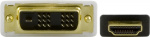 HDMI u - DVI-D Single Link u, musta/valkoinen, 3m
