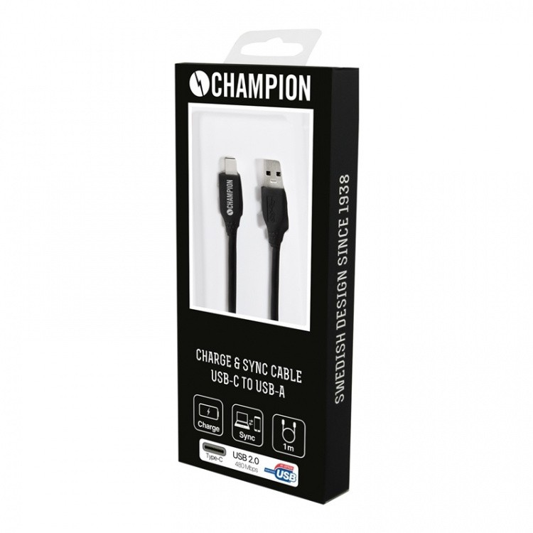 Champion USB 2.0 C till A, 1m