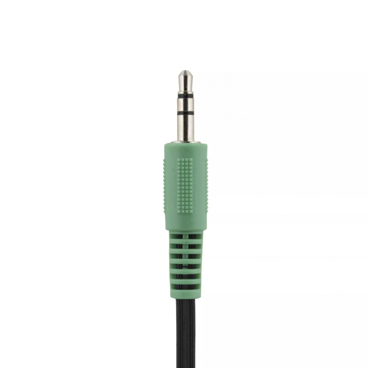 DELTACO suljetut kuulokkeet, äänensäätö, 2,5m kaapeli, musta/kulta