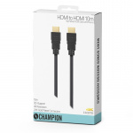 Champion HDMI-kabel Ha-Ha Svart 10.0m Champion HDMI-kabel Ha-Ha Svart 10.0m