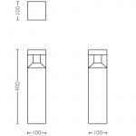 Philips Parterre Piedestal LED 1x8W Sv