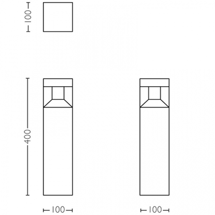 Philips Parterre Piedestal LED 1x8W Sv