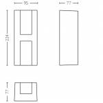 Philips Shadow Vägglampa LED 2x4,5W An Philips Shadow Vägglampa LED 2x4,5W An