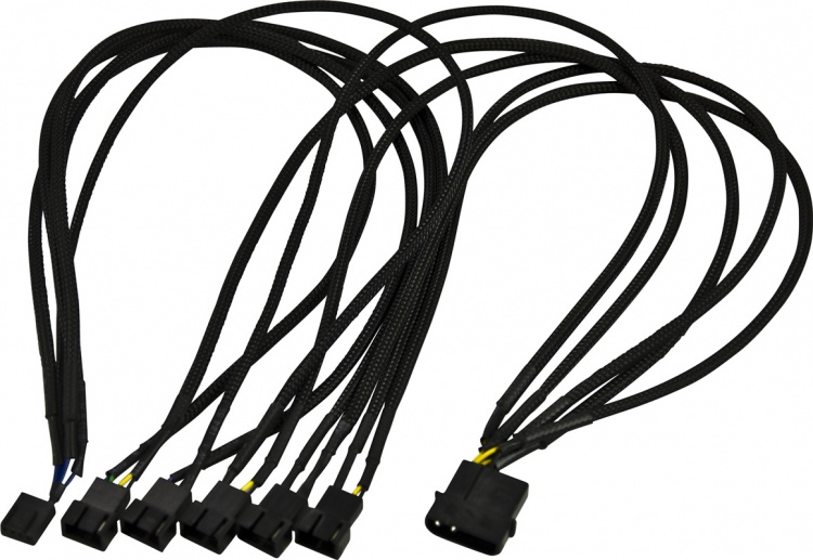 AKASA jakokaapeli 1 > 5 4-pin tuulettimille