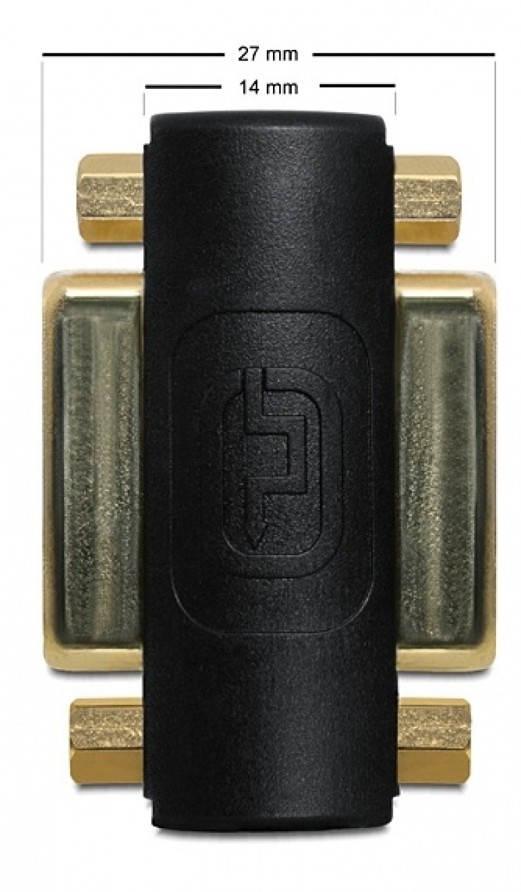 Delock Adapteri Dual Link, DVI naa-naa, 24+5, musta