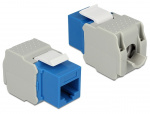 DeLOCK UTP Cat6 Keystone-moduuli, RJ45 ho - LSA Cat6, sininen/harmaa DeLOCK UTP Cat6 Keystone-moduuli, RJ45 ho - LSA Cat6, sininen/harmaa