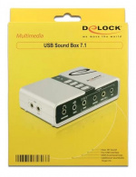 USB 2.0 äänikortti 7.1, kuuloke-, kaiutin-, surround-, S/PDIF, 3,5mm